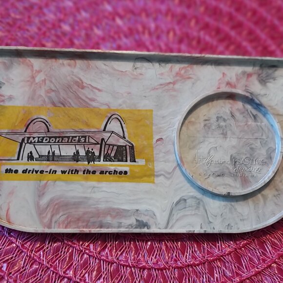 1950's, McDonald's, Plastic Drive-In Car Window Food Tray (Scarce / Vintage) - Picture 1 of 4